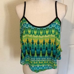 “Timing” spaghetti strap flowy top!
